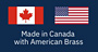 Made in Canada with American Brass